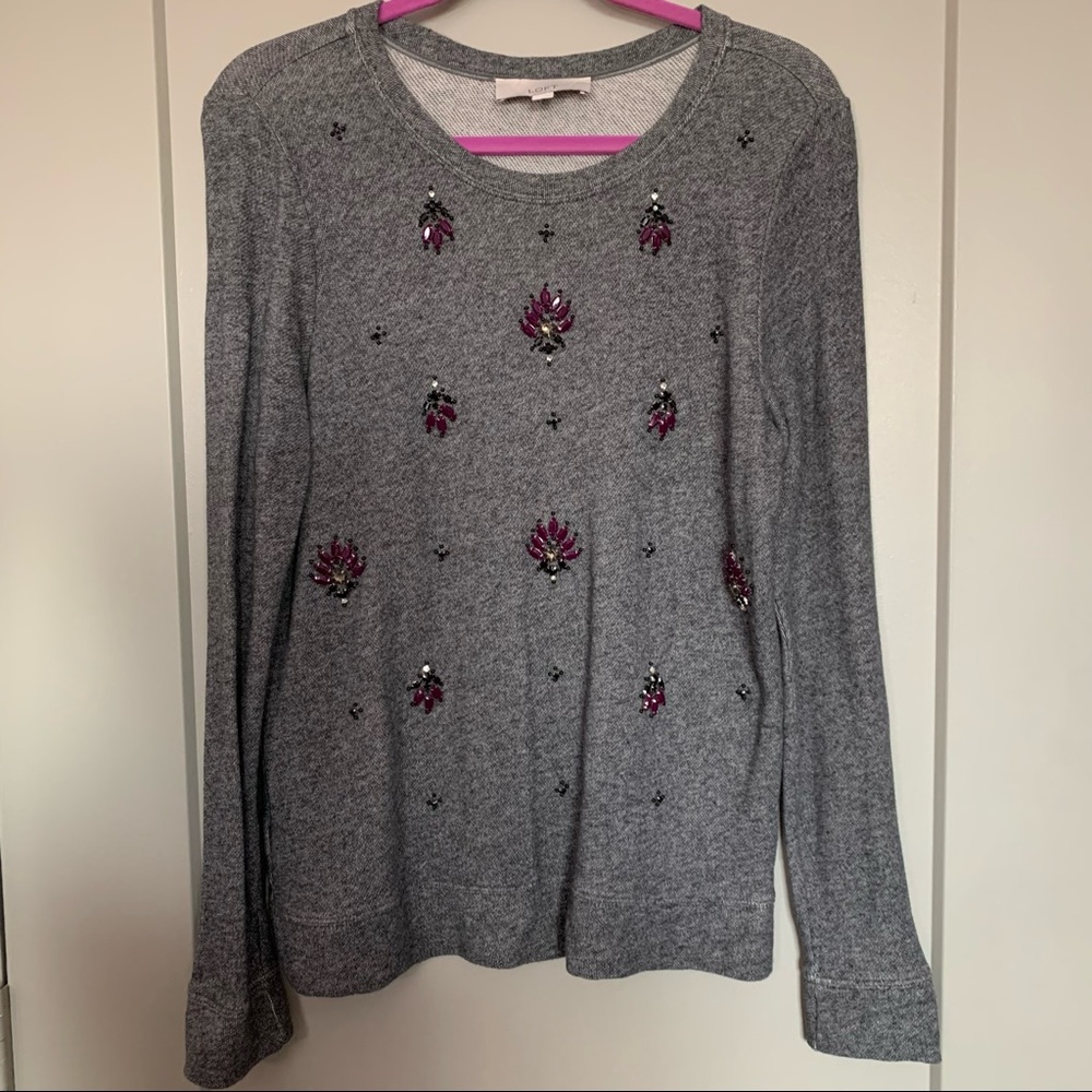 LOFT Sweater with beading